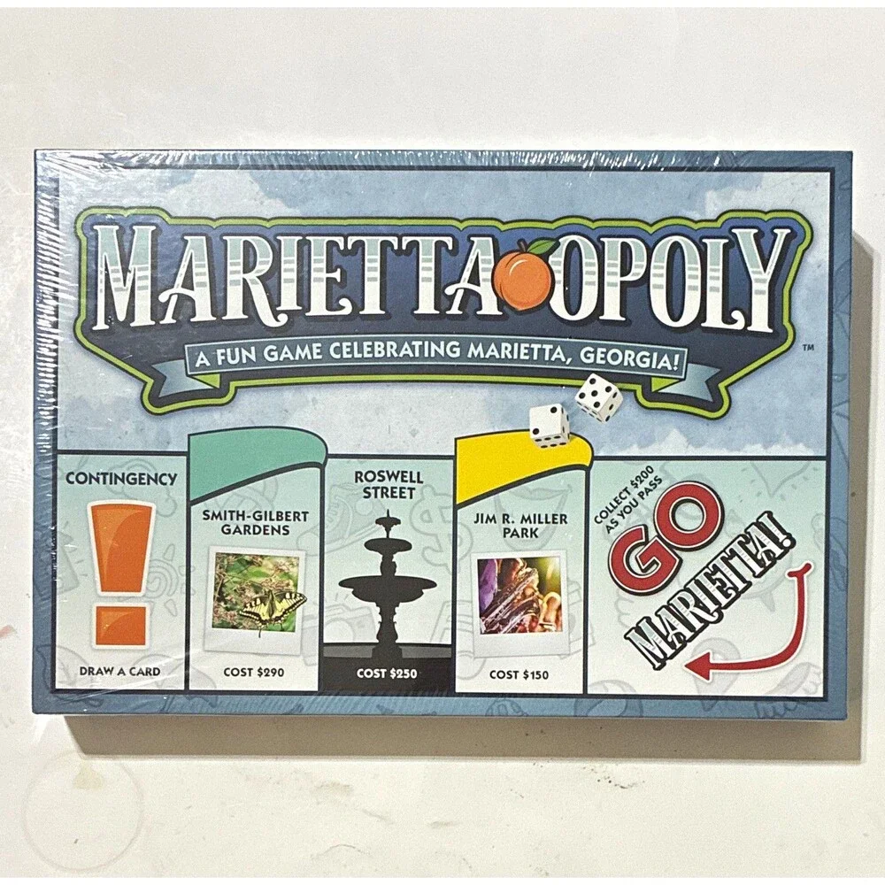 Mariettaopoly Marietta Georgia Board Game Late for the Sky New Factory Sealed
